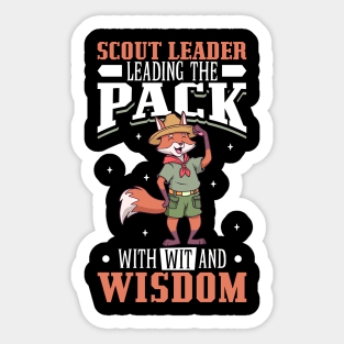 Fox Scout Leader - Cub Scouting Sticker